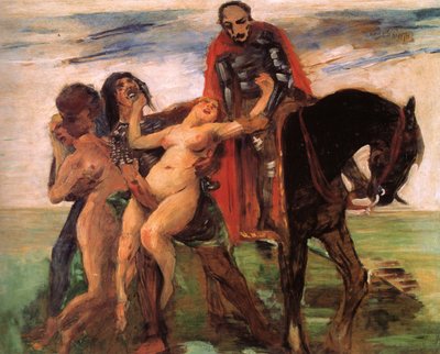 Rapto de mujeres (boceto) de Lovis Corinth